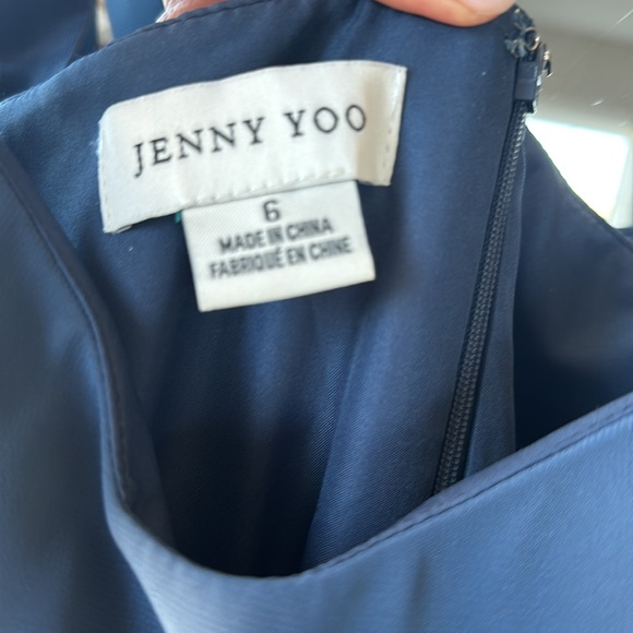 Jenny Yoo Size 6 Harris Bridesmaid Dress. Evening Blue - Picture 7 of 7
